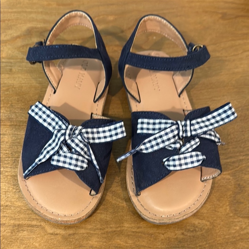 Old Navy Open-Toe Sandals with Gingham Bow